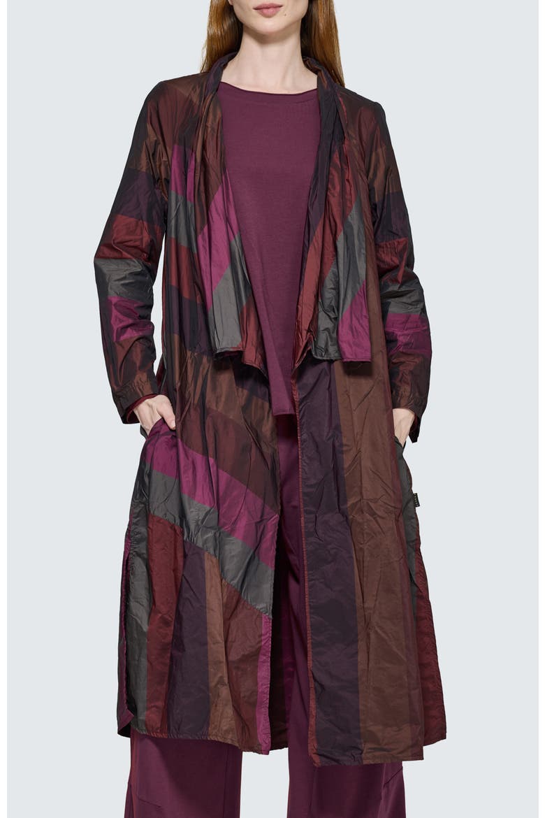 Rosa Asymmetrical Duster, Main, color, Dark Scarlet