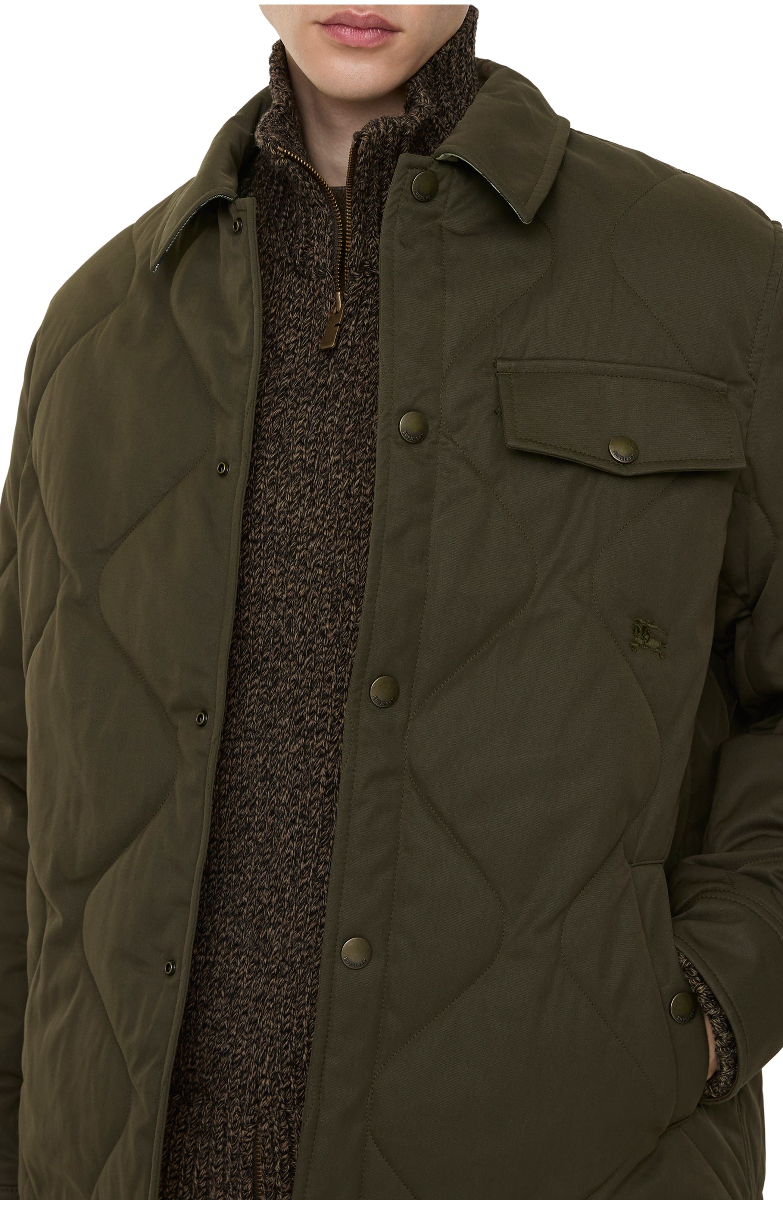 Gabardine Padded Overshirt