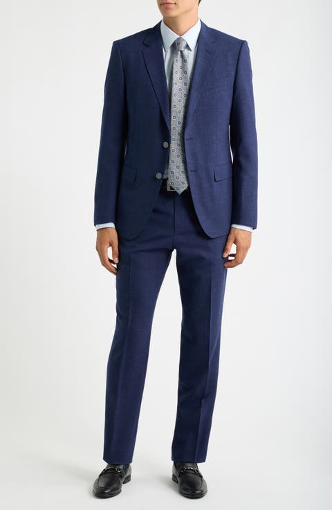 Huge Trim Fit Virgin Wool Suit