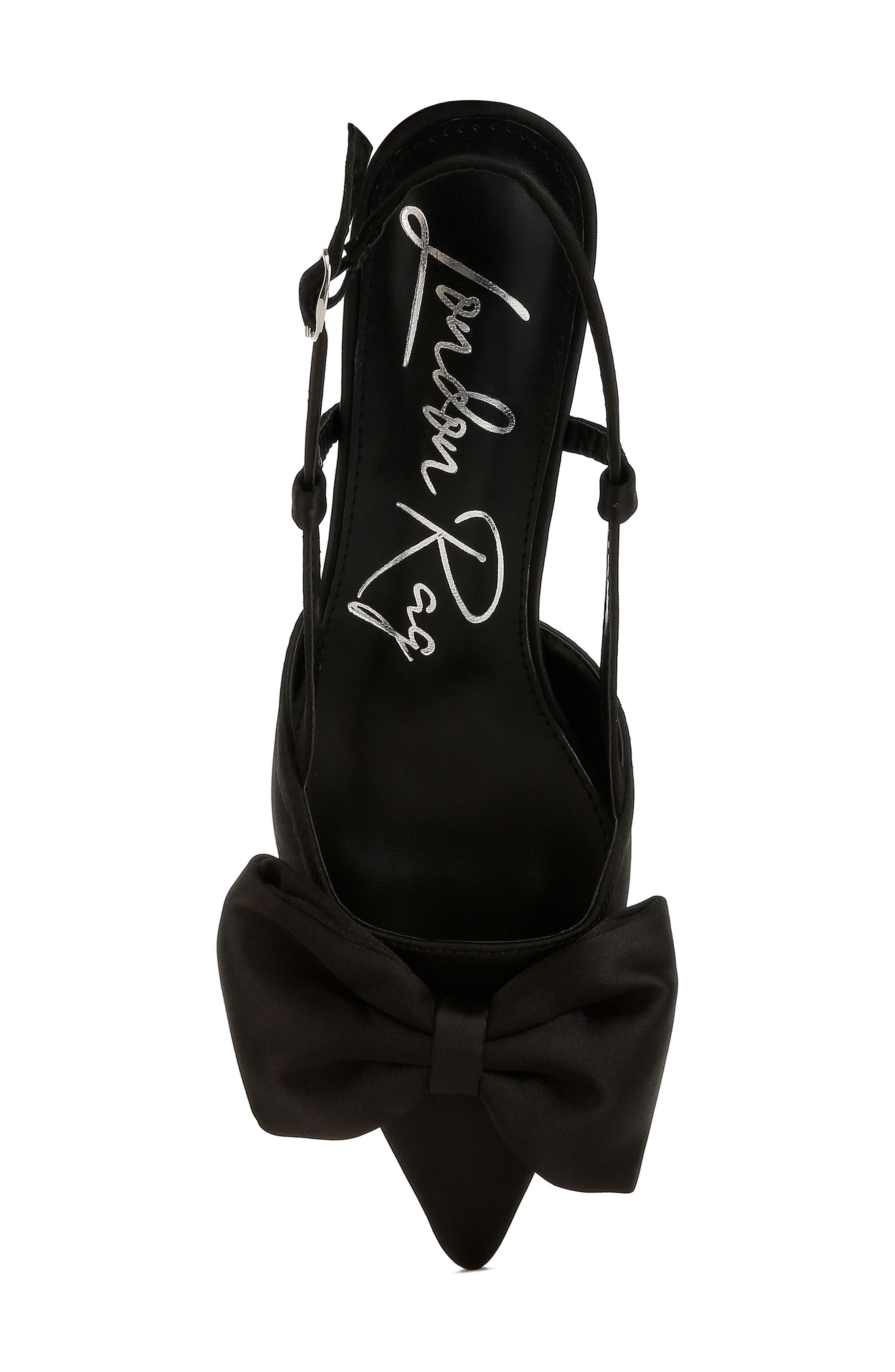 LONDON RAG Okshak Satin Bow Slingback Pump, Alternate, color, 