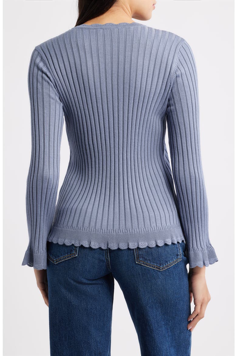 Soutache Rib Sweater, Alternate, color, BLUE SHADOW