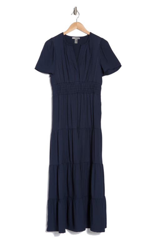 By Design Rio Crepe Maxi Dress In Navy Blazer