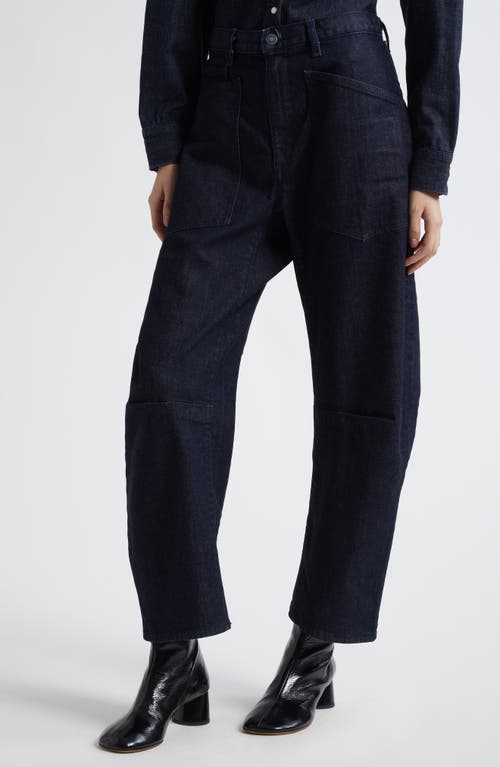Nili Lotan Shon Cotton-blend Corduroy Tapered Pants In Blue