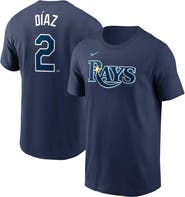 Nike Men's Nike Yandy Diaz Navy Tampa Bay Rays Fuse Name & Number T-Shirt