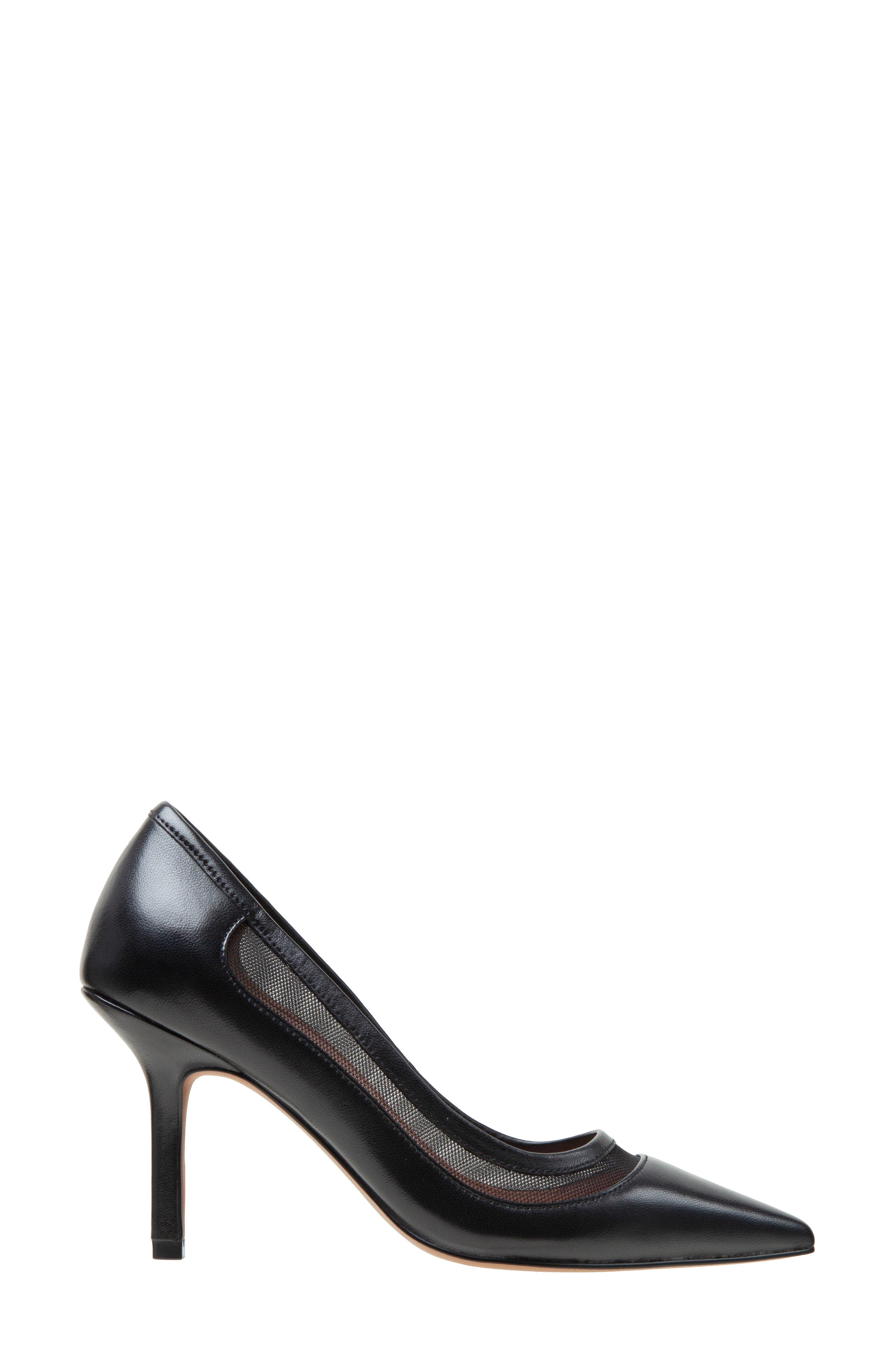 Linea Paolo Perline Pointed Toe Pump, Alternate, color, Black