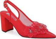 LADY COUTURE Ballroom Pointed Toe Slingback Pump