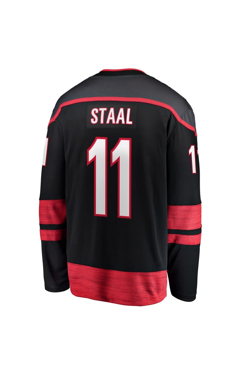 FANATICS Men's Fanatics Jordan Staal Black Carolina Hurricanes Home Captain Patch Breakaway Player Jersey, Alternate, color, Black