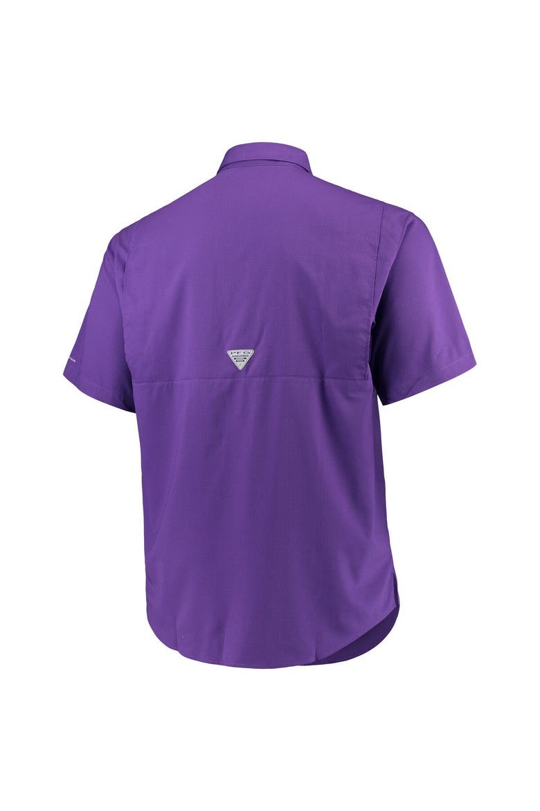 Men's Columbia Purple LSU Tigers Big & Tall Collegiate Tamiami Button-Down Shirt, Alternate, color, Purple