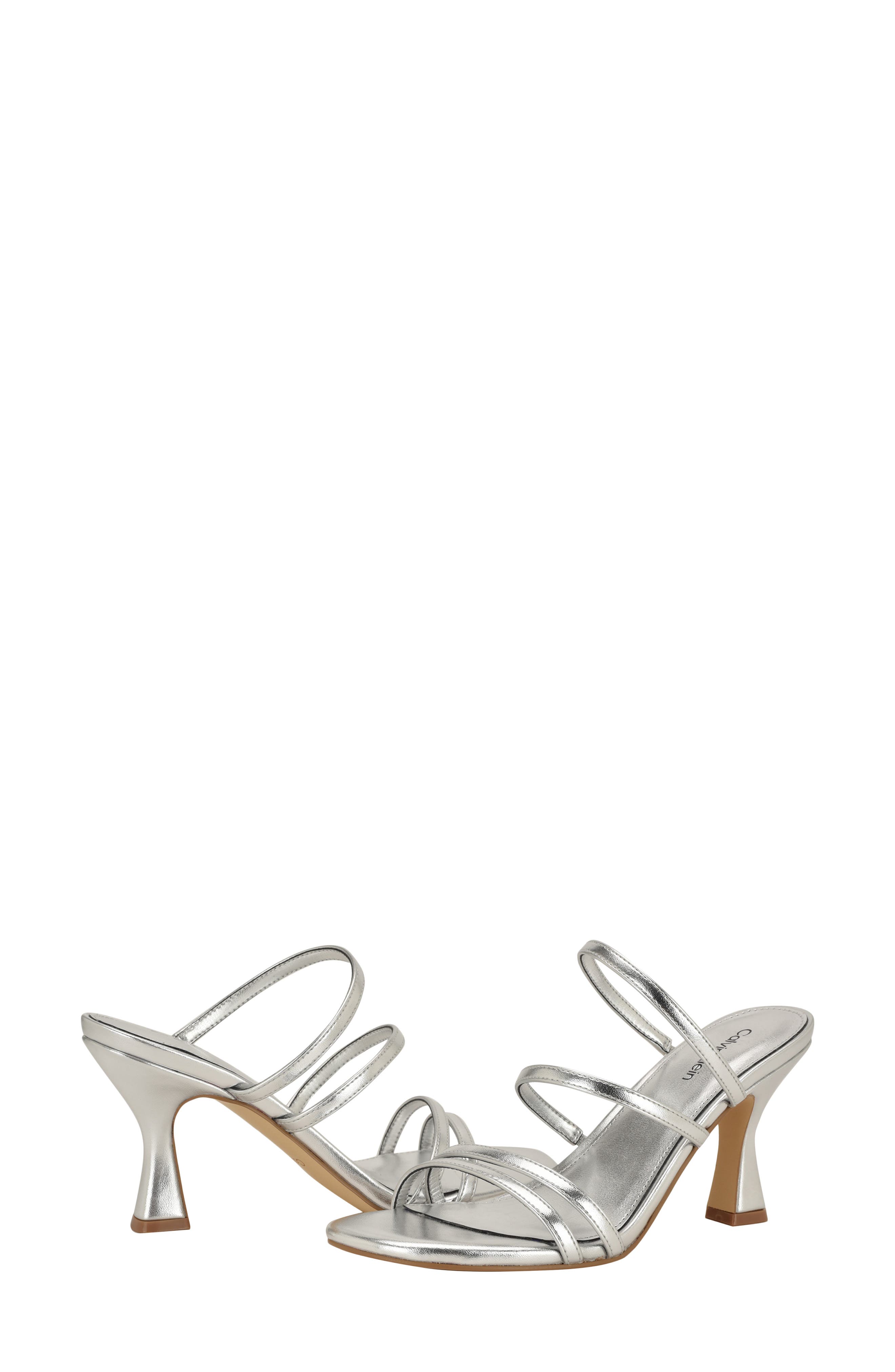 Calvin Klein Jayla Sandal, Alternate, color, Silver 040