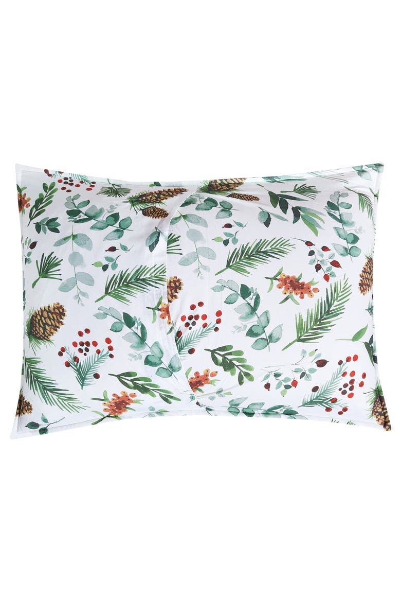 Jovie Pinecone Cotton Quilt Set  - Reversible and Machine Washable, Alternate, color, Green