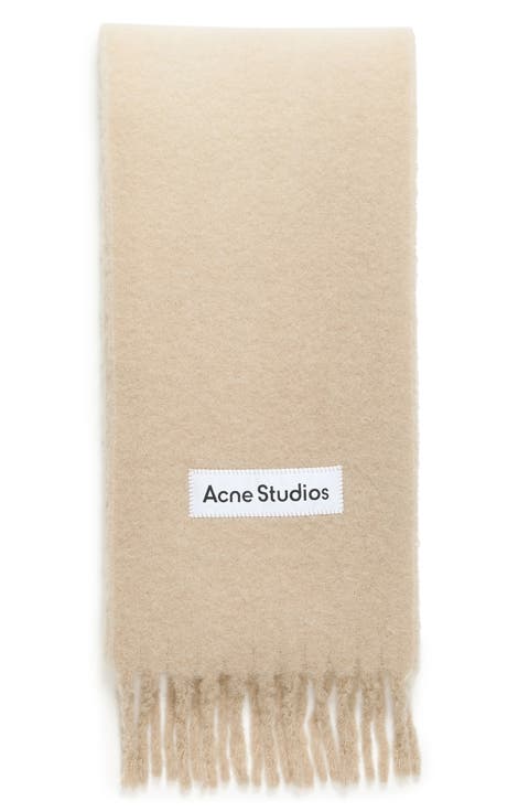 Vally Dip Dye Alpaca & Wool Blend Fringe Scarf