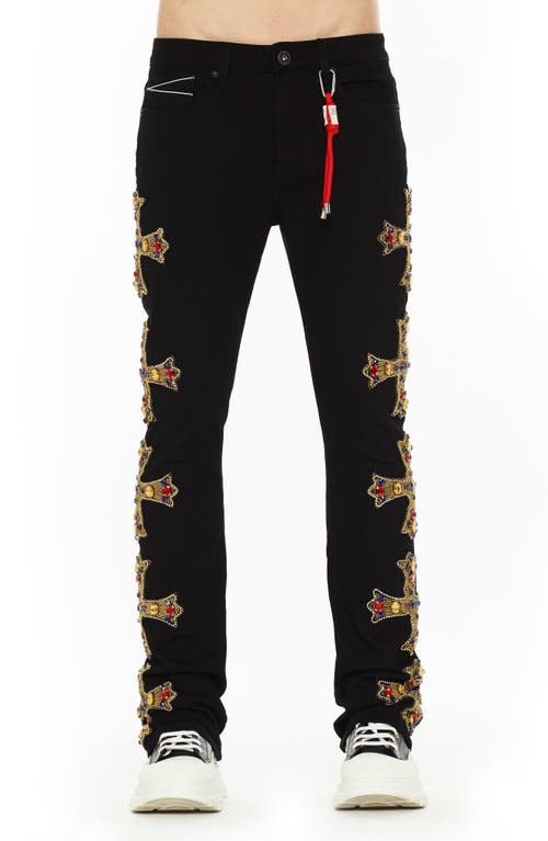 Cult Of Individuality Lenny 603 Bootcut Jeans In Black