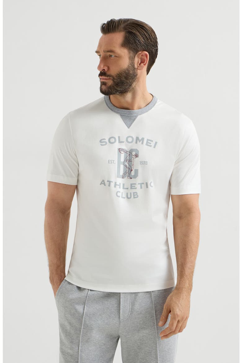 T-shirt with print, Main, color, Off-White