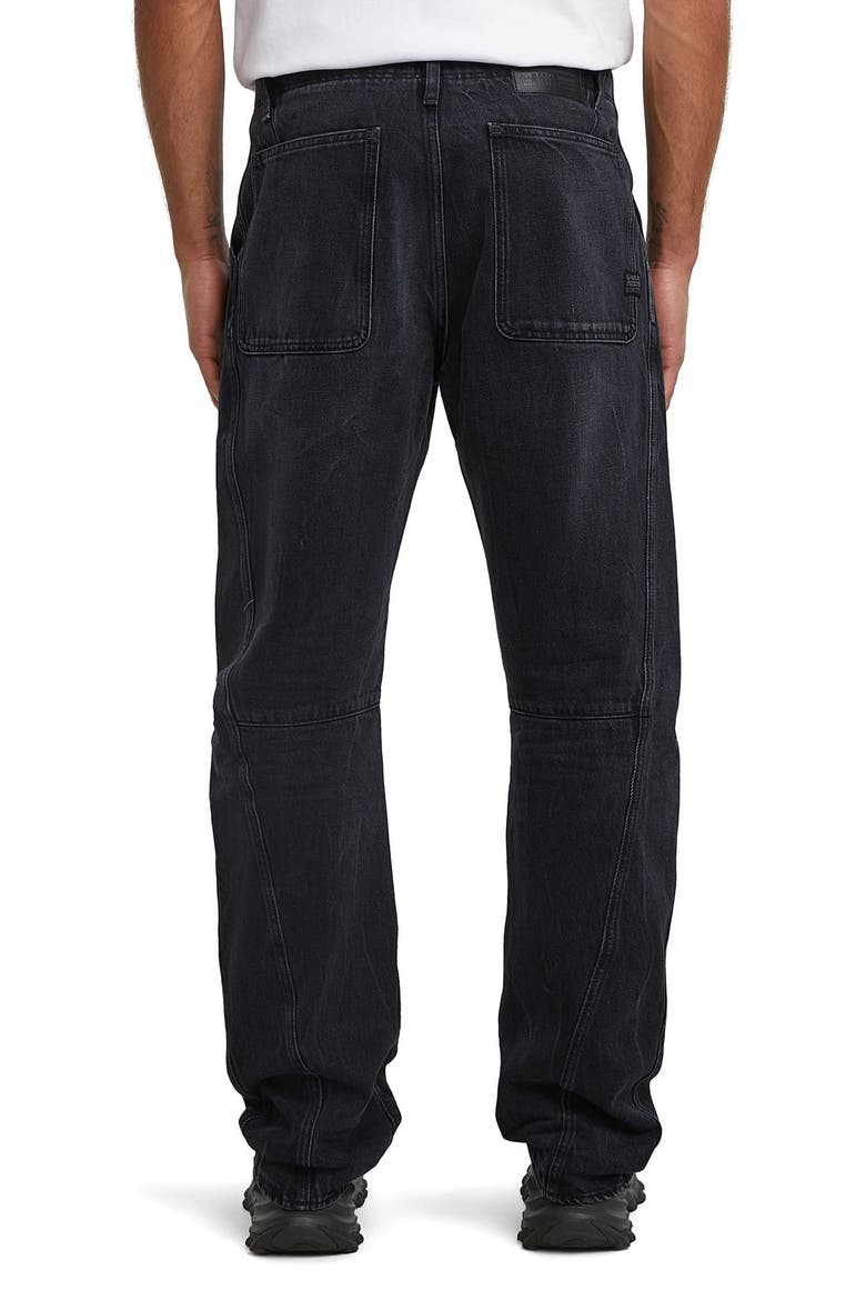 Contor 3D Straight Leg Jeans, Alternate, color, WORN IN DARK MOON