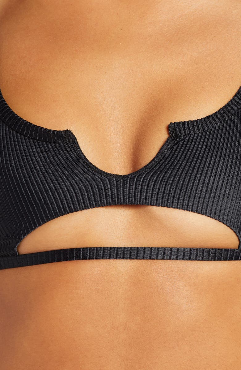 Frankies Bikinis Cole Cutout Bikini Top, Alternate, color, 