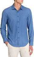 Brooklyn Brigade Mini Diamond Print Woven Long Sleeve Basic