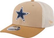 New Era Men's New Era  Light Beige Dallas Cowboys Two-Tone Trucker 9SEVENTY Adjustable Hat