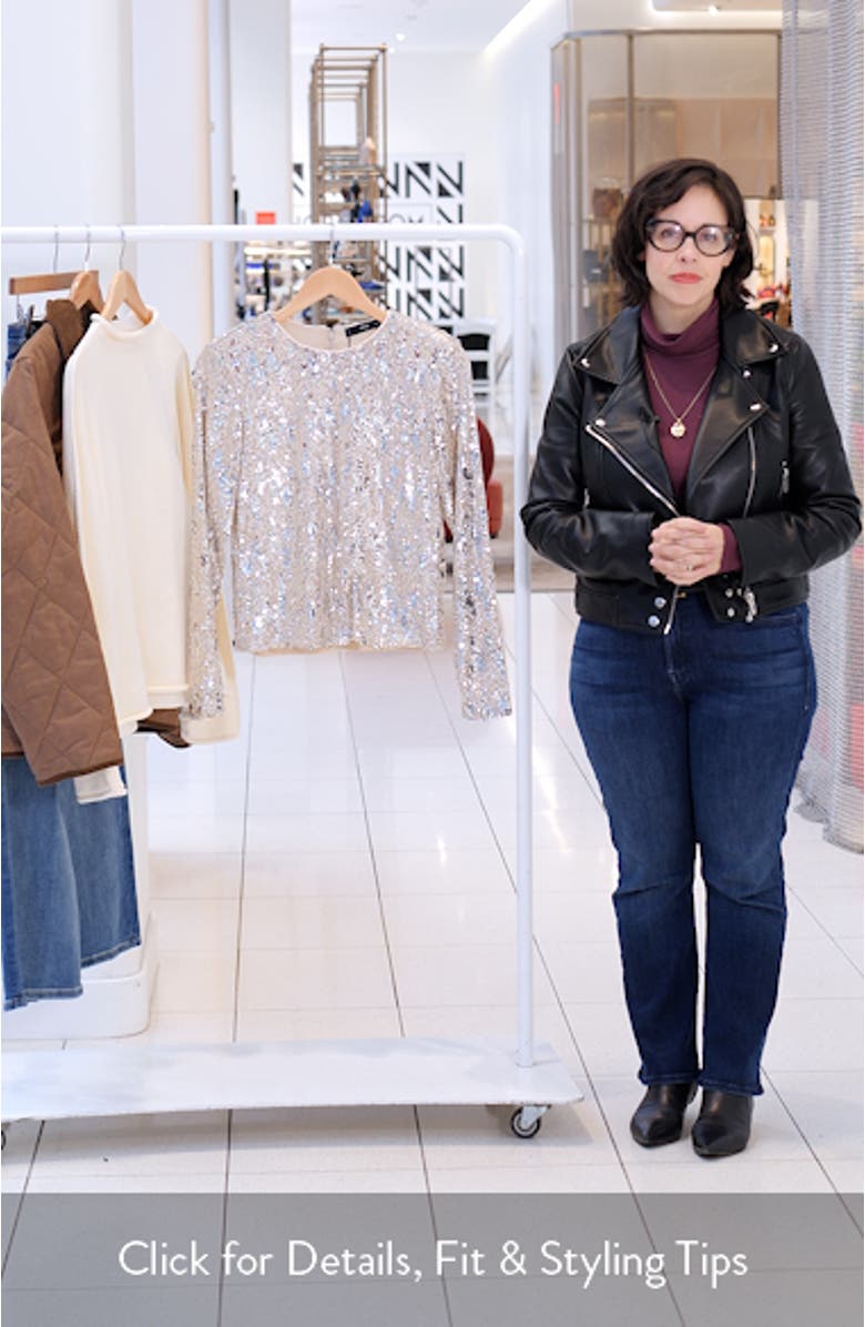 Sequin Long Sleeve T-Shirt, sales video thumbnail