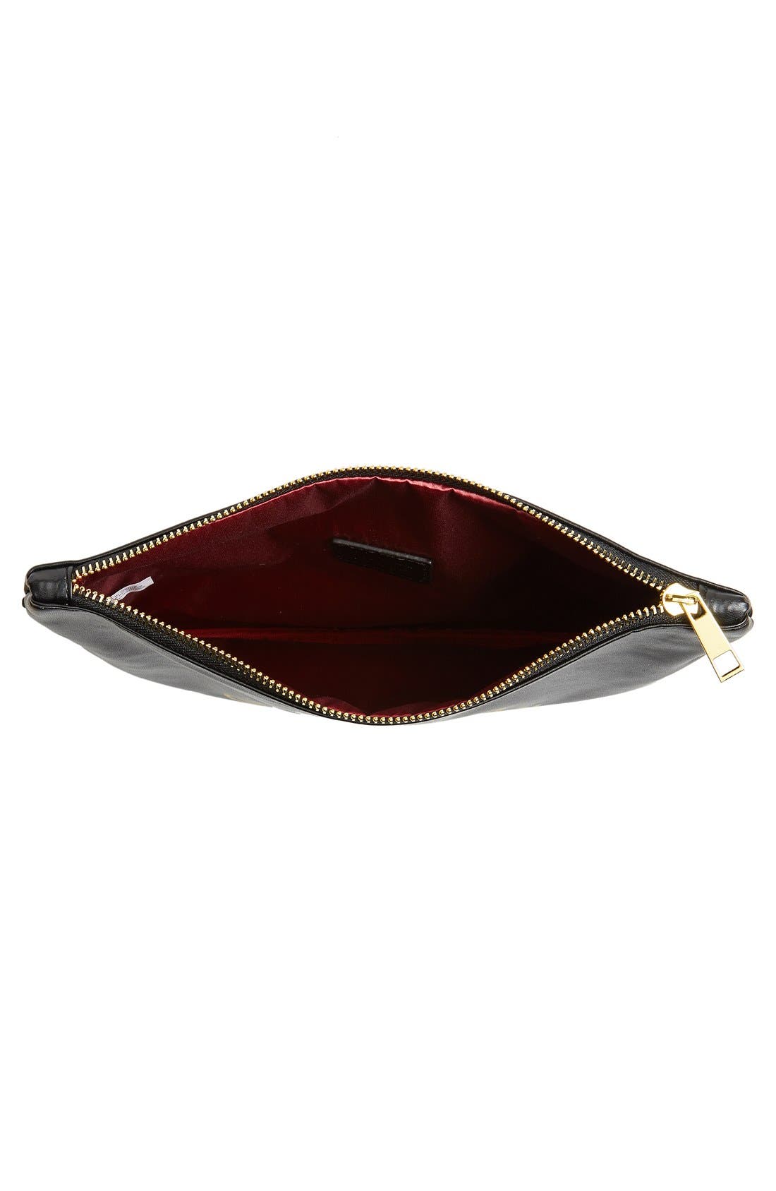 Word Zip Top Pouch, Alternate, color, MULTI