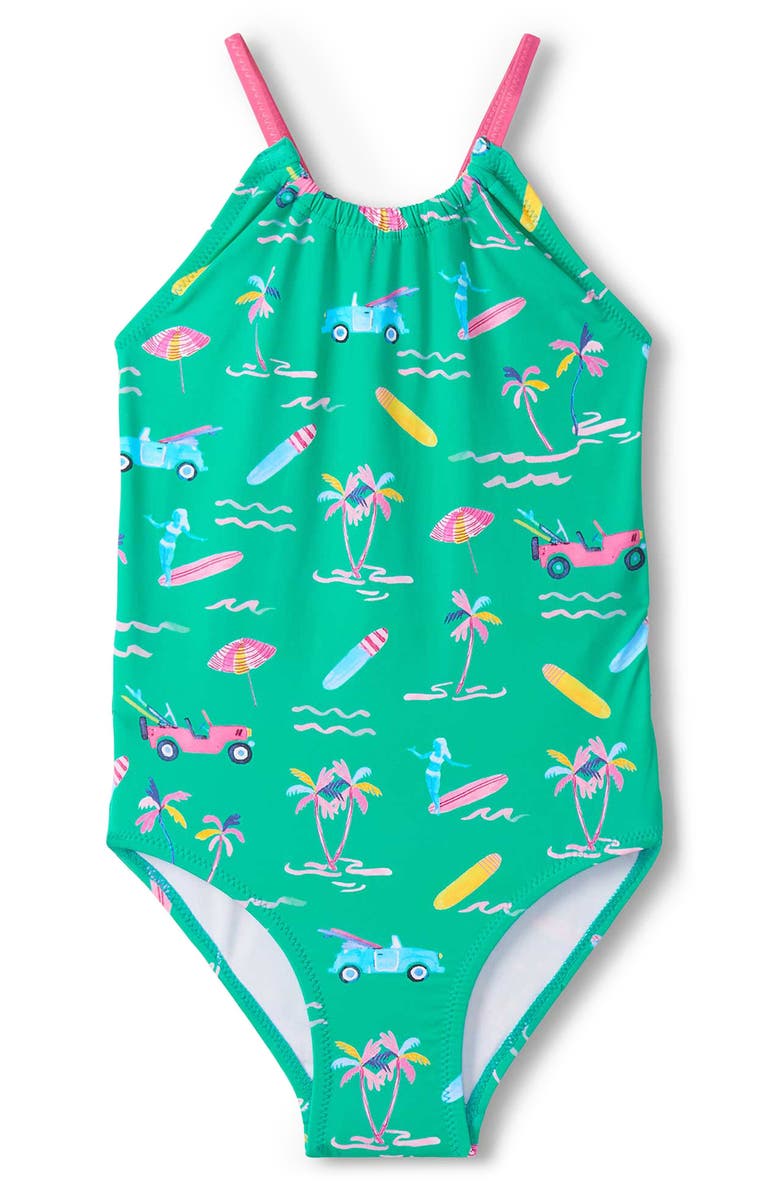 Hatley Tropical Escape One-Piece Swimsuit, Main, color,