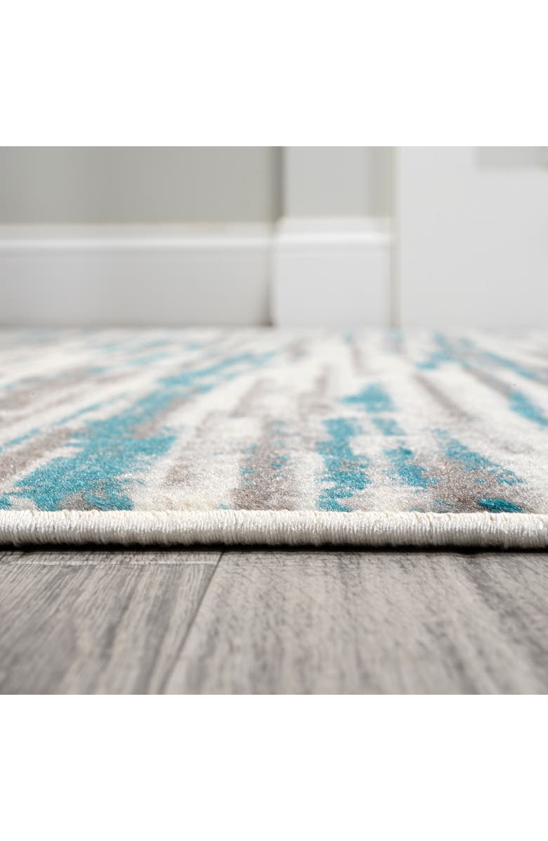 JONATHAN Y Speer Abstract Linear Stripe Area Rug, Alternate, color, Gray/Blue