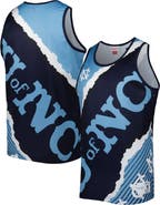 Mitchell & Ness Men's Mitchell & Ness Navy/Carolina Blue North Carolina Tar Heels Jumbotron 2.0 Sublimated Tank Top
