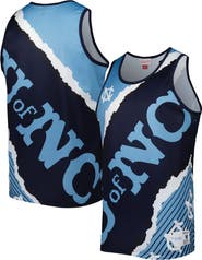 Mitchell & Ness Men's Mitchell & Ness Navy/Carolina Blue North Carolina Tar Heels Jumbotron 2.0 Sublimated Tank Top