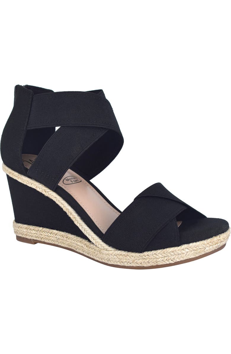 Impo Trissa Stretch Espadrille Wedge Sandal, Main, color,