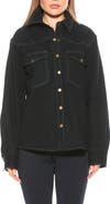 Alexia Admor Della Classic Western Button Down Shirt Jacket