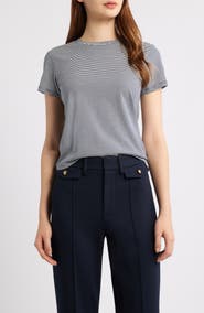 FRAME The Stripe Cotton Baby Tee