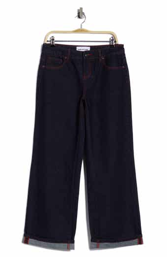 Contrast Thread Baggy Tapered Jeans