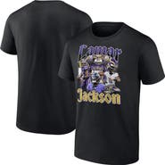 FANATICS Men's Fanatics Lamar Jackson Black Baltimore Ravens Notorious Player Graphic T-Shirt