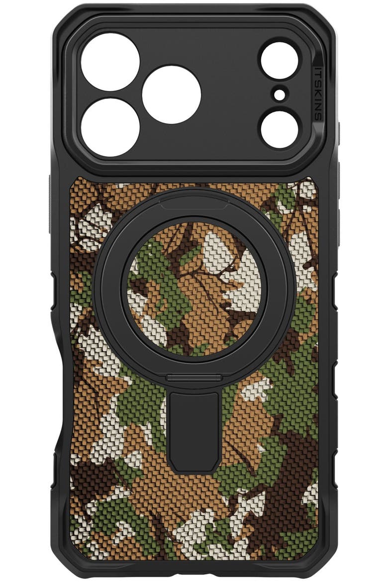 Supreme_R Stand Nylon MagSafe Case for Apple iPhone 18 Pro Max / 17 Pro Max, Alternate, color, Green Multicolor