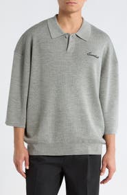 Fear of God Essentials Signature Wool Polo Sweater