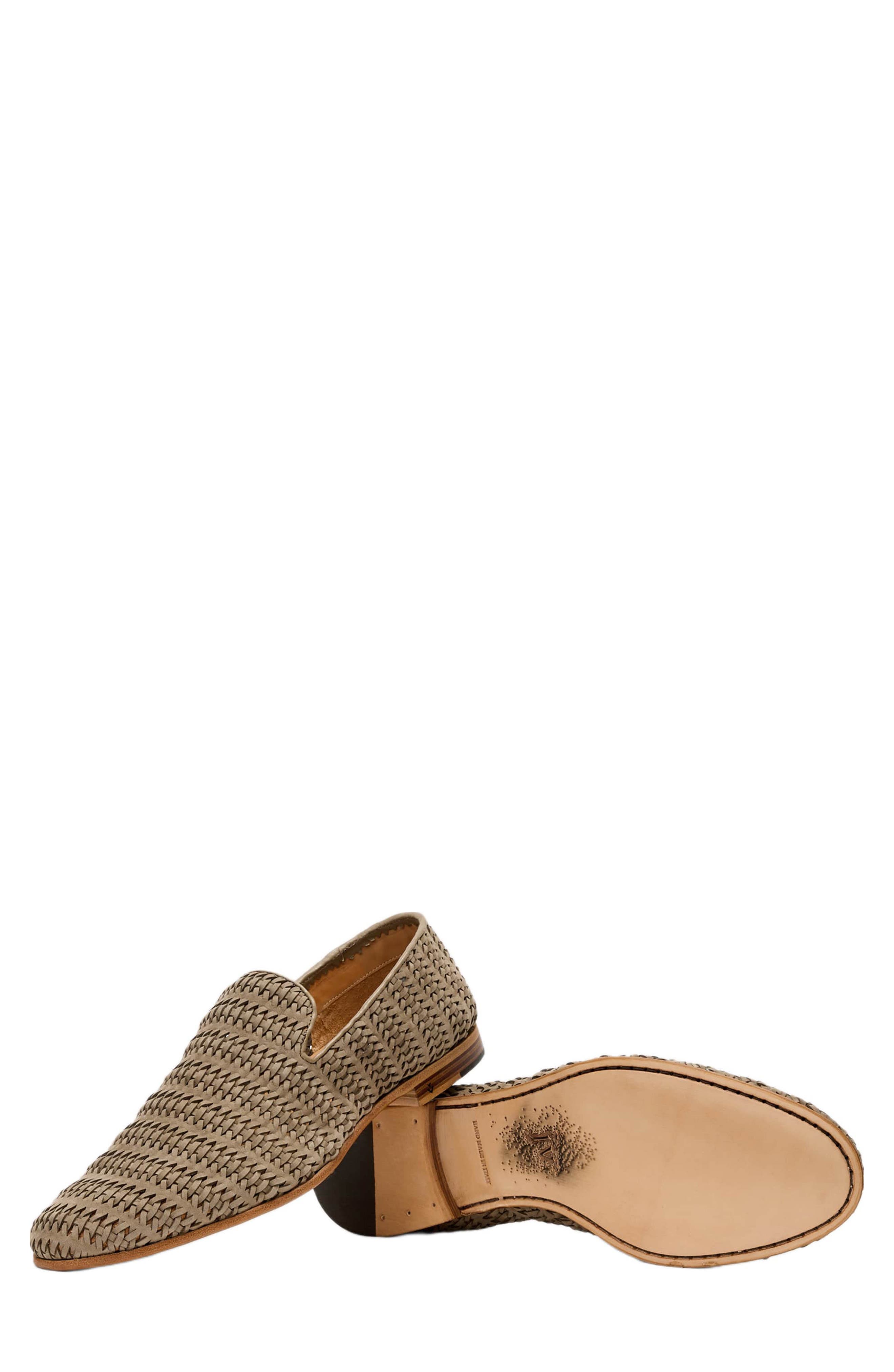 John Varvatos Venice Woven Loafer, Alternate, color, Almond