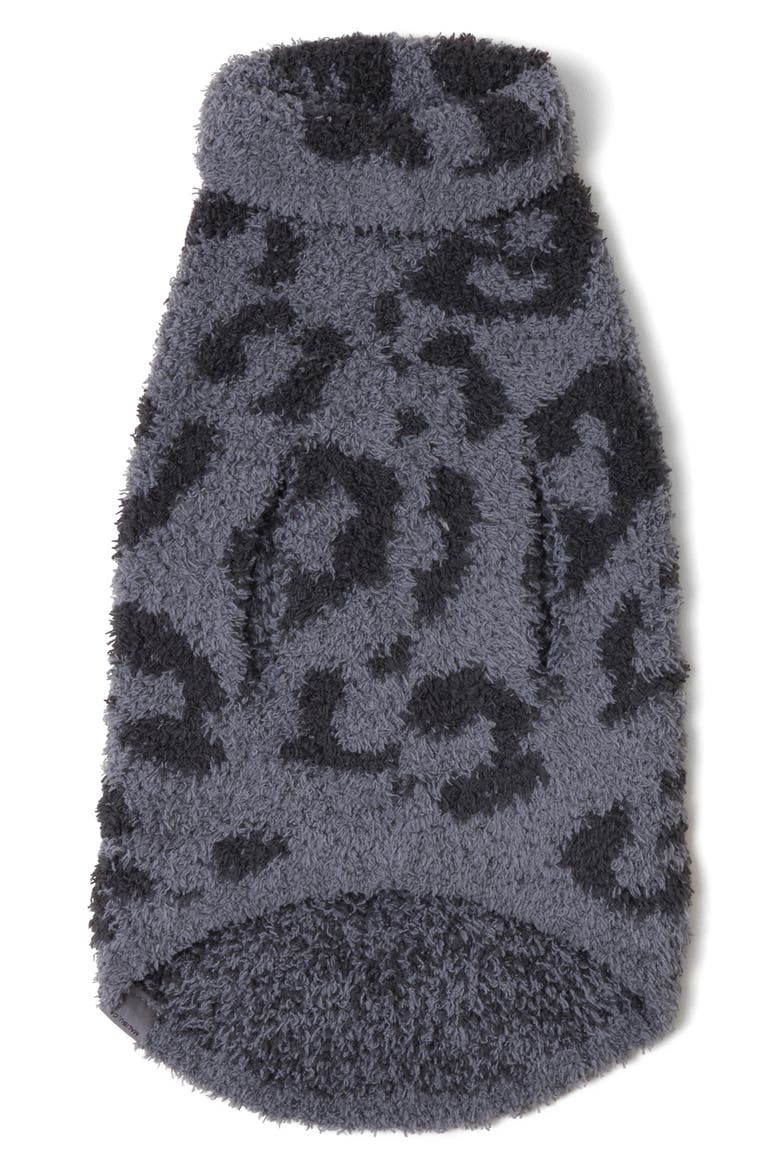 CozyChic™ Leopard Dog Sweater, Main, color, GRAPHITE-CARBON