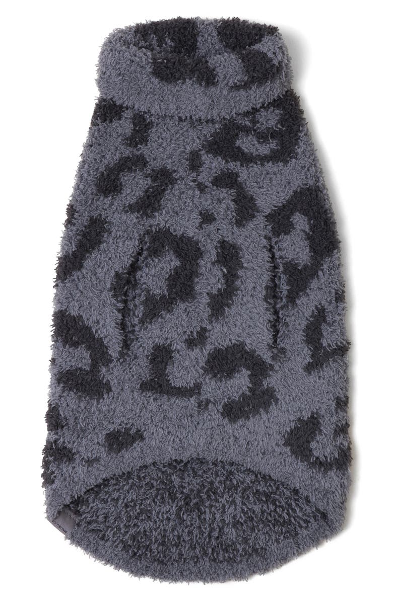 Barefoot Dreams<sup>®</sup> CozyChic<sup>™</sup> Leopard Dog Sweater, Main, color, Graphite-Carbon
