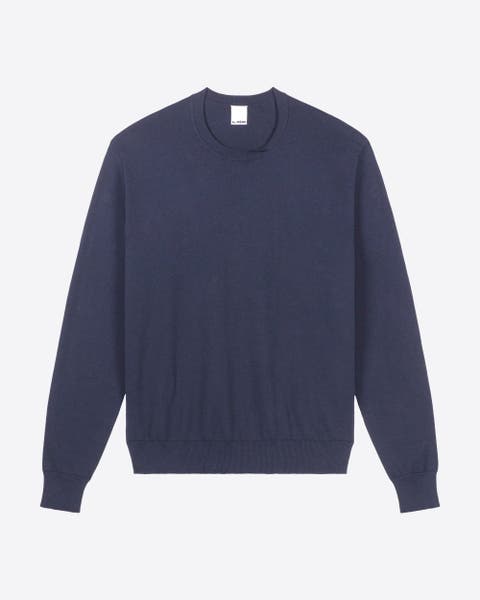 Twist Collar Cotton Sweater