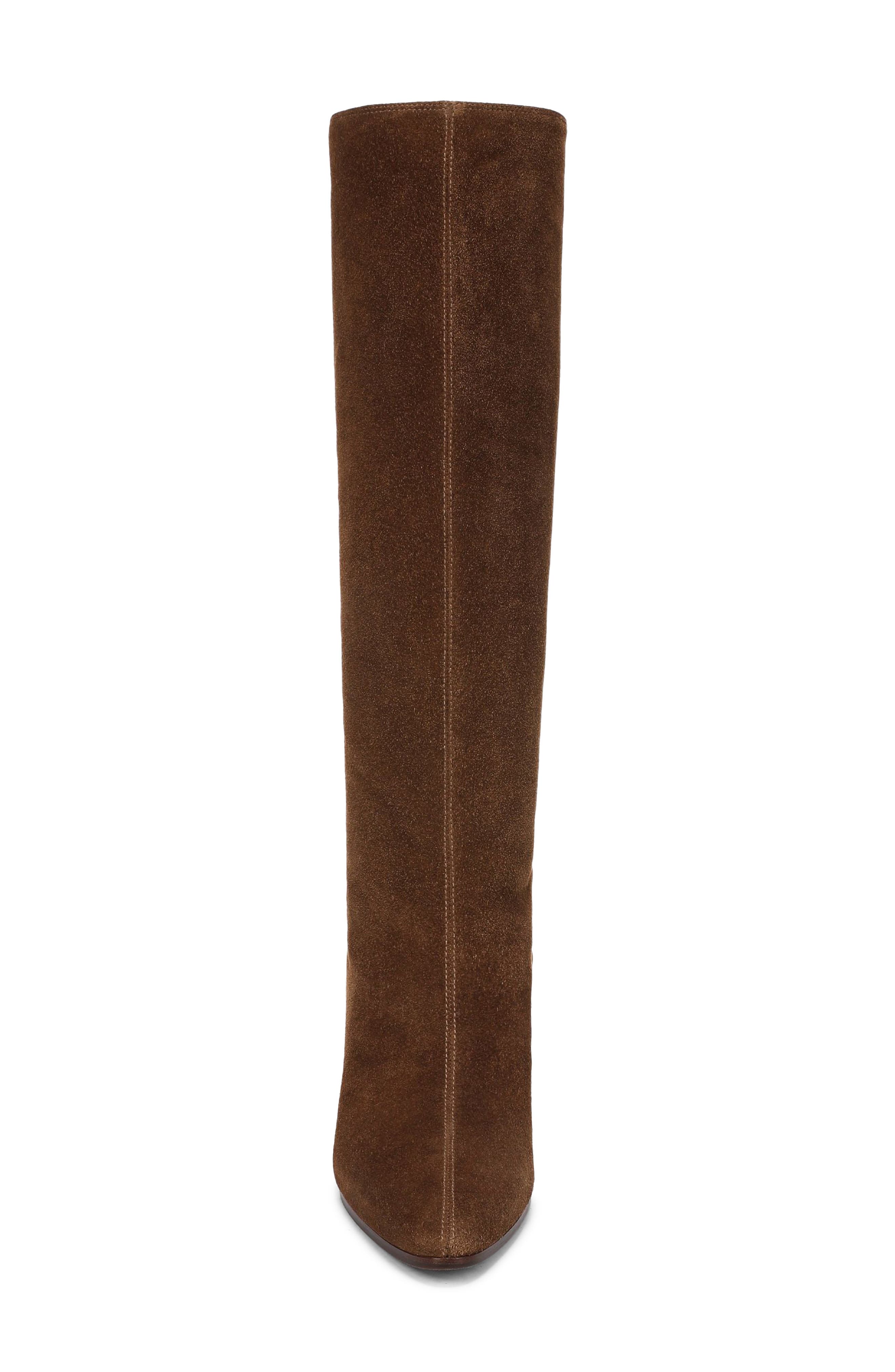 Aisla Knee High Boot, Alternate, color, CHESTNUT SUEDE