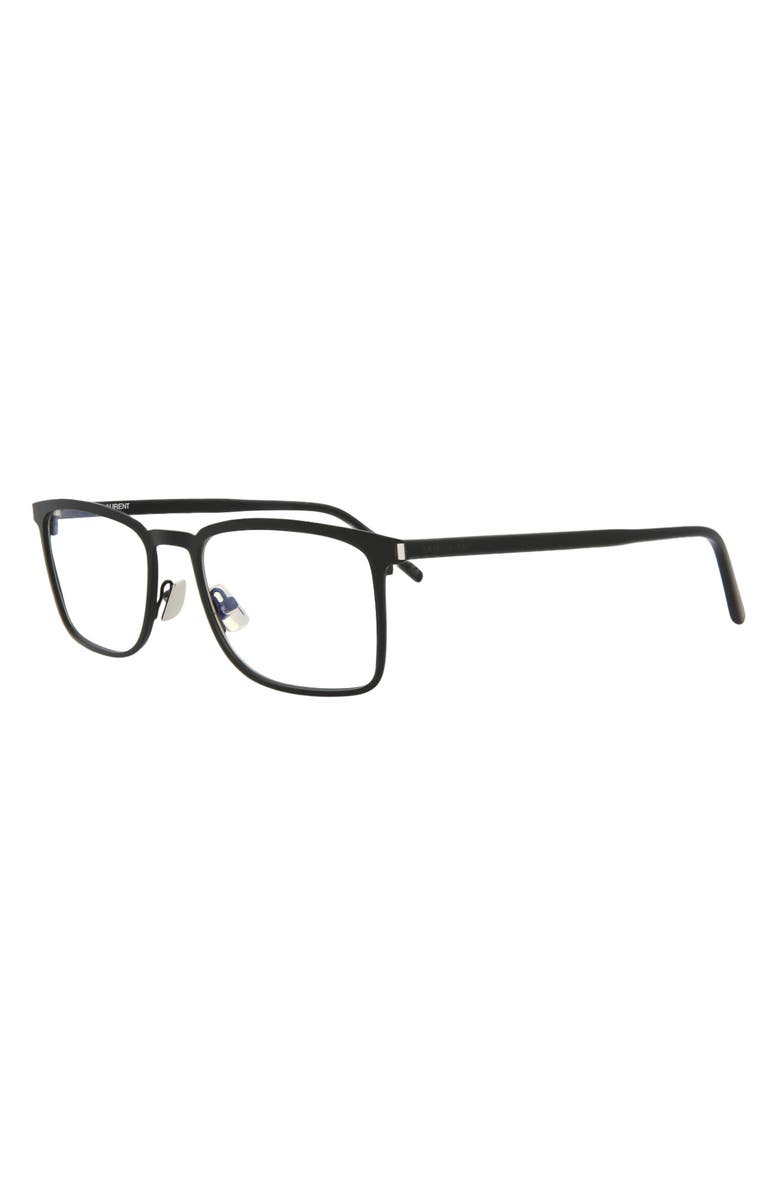 Saint Laurent 52mm Rectangle Optical Frames, Alternate, color, 