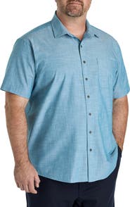 Oak Hill by DXL Big & Tall Washed Cotton Sport Shirt