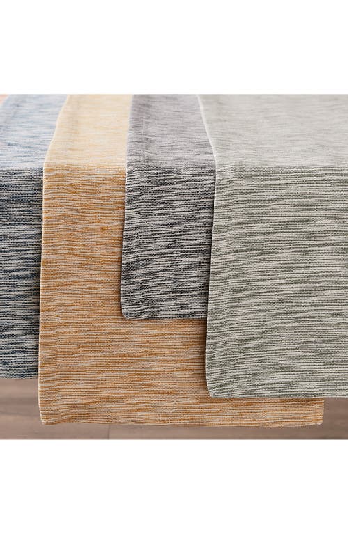 Design Imports Dandelion Space Dyed Cotton Table Runner In Yellow
