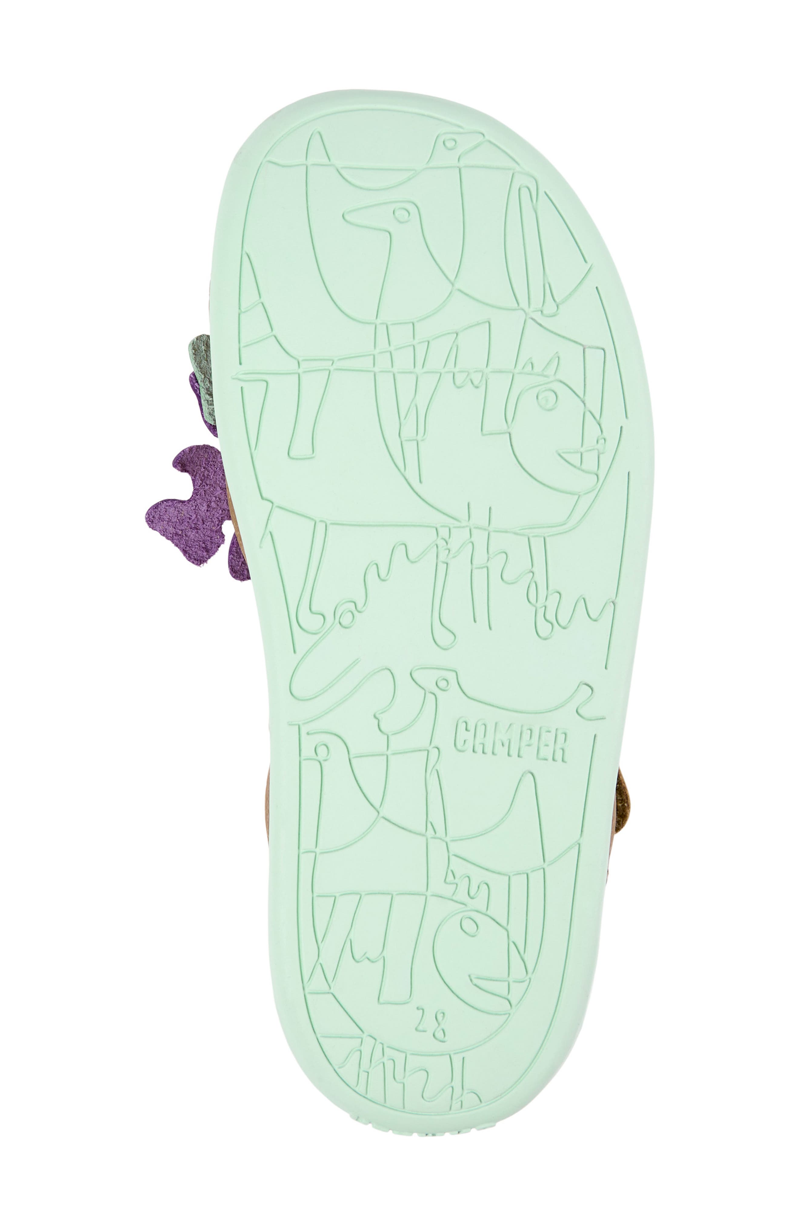 Kids' Bicho Twins Leather Sandal, Alternate, color, MULTI - ASSORTED