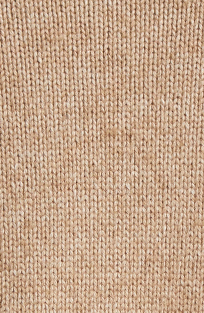 Cinq à Sept Atley Lace Trim Mixed Media Cardigan, Alternate, color, Cappuccino/ Ivory