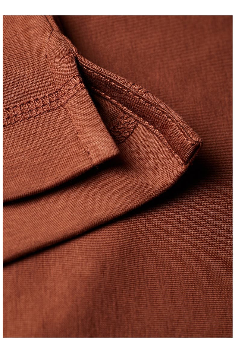 Logo Cotton Blend T-Shirt, Alternate, color, BURGUNDY/BORDEAUX
