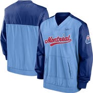 Nike Men's Nike Royal/Light Blue Montreal Expos Cooperstown Collection V-Neck Pullover Windbreaker