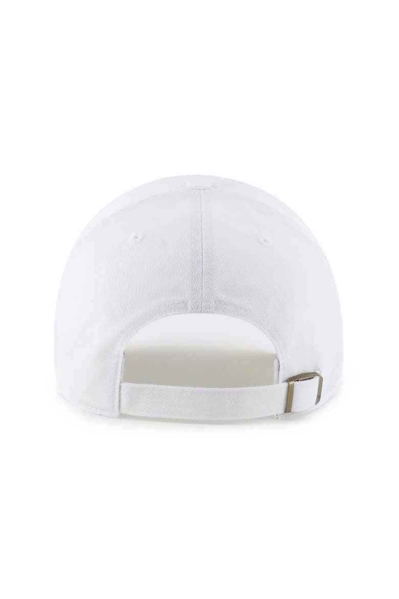 Men's '47 White Los Angeles Rams Primary Logo Clean Up Adjustable Hat, Alternate, color, White