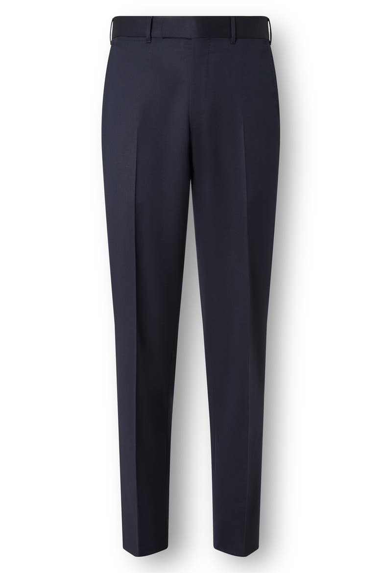 Straight Leg Wool Trousers, Alternate, color, NAVY BLUE