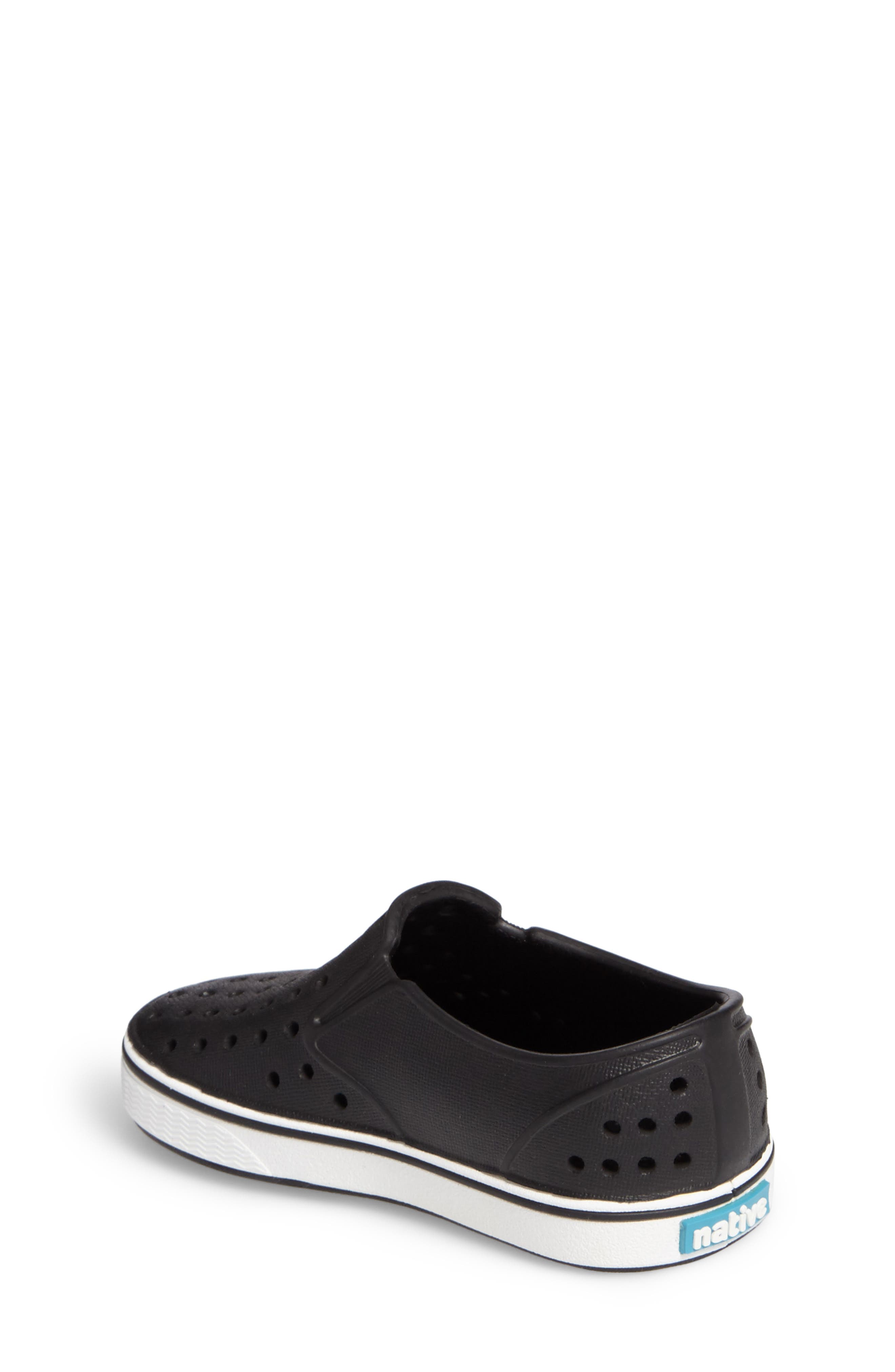 Native Shoes Kids' Miles Slip-On Sneaker, Alternate, color, Jiffy Black/ Shell White