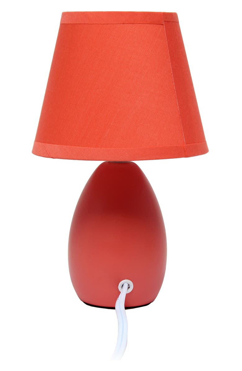 LALIA HOME Egg Oval Table Lamp, Alternate, color, Orange